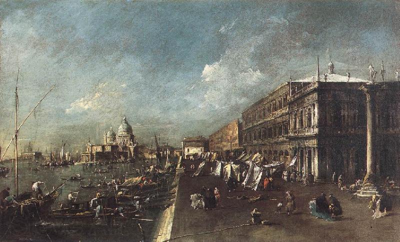GRIMMER, Jacob View of the Molo towards the Santa Maria della Salute rg Spain oil painting art